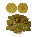 Mid-East Brass Coins Large 35Mm 100 Count