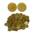 Mid-East Brass Coins Small 20Mm 100 Count