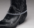 Austrian Crystal Blue Boot Bracelet Double Row