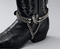 Leather Boot Chains - Eagle on Side