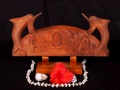 Welcome Sign Aloha W Dolphin Tropical Home Decor