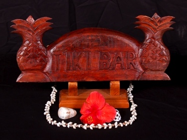 Welcome Sign Tiki Bar W Pineapple Tropical Home Decor