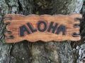 Aloha Sign Drift Wood 20 Island Home Decor