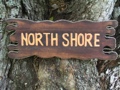 North Shore Sign Drift Wood 20 Tiki Bar Decor