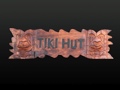 Tiki Hut Sign Carved Tikis 24 Island Home Decor