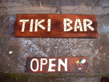 Tiki Sign Tiki Bar Open 24 Tiki Bar Decor
