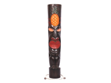 PINEAPPLE TIKI TOTEM 39 HAND PAINTED SURF decor