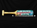 Surfboard Rental Hanging Paddle 32 Surf Decor