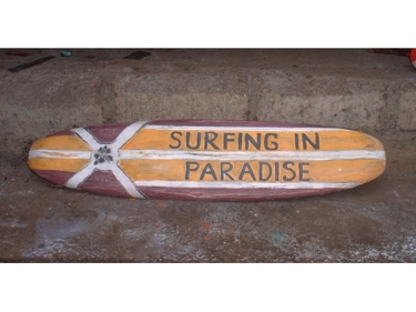 SURFING IN PARADISE SURF SIGN 39 BEACH DECOR