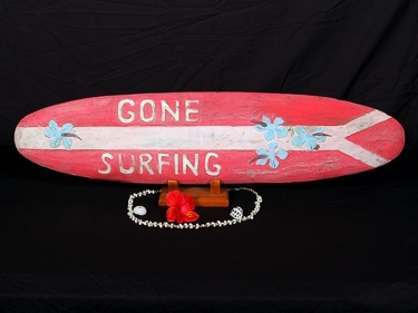 Gone Surfing Surf Sign 39 Beach Surf Decor