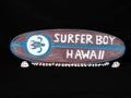 Surfer Boy Hawaii Surf Sign 20 Weathered Surfing Decor