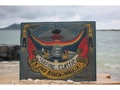 Duke Hawaii Surfing Classic Kuhio Beach Waikiki Weathered Surfing Sign