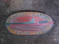 Hawaiian Racing Canoe Kayak Club Weathered Sign 30