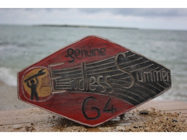 ENDLESS SUMMER GENUINE 1964 SURFING WOOD SIGN 16