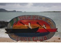 Waikiki Canoe Club Vintage Outrigger Canoe Sign 22 Made In Hawaii