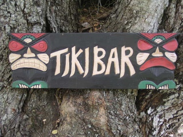 Tiki Bar Tiki Sign 24 Hand Carved Painted Hut Decor