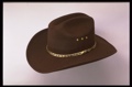 Brown Faux Felt Cowboy Hat 