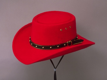 Red Faux Felt Gambler hats Sized - 40% OFF KIDS SIZED