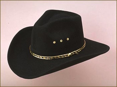 Black Pinch Front Faux Felt Hat Sizes 