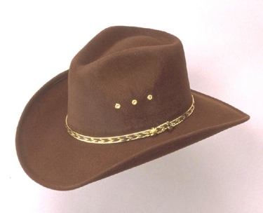 Brown Pinch Front Faux Felt Hat Sizes 