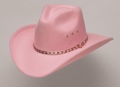 Pink Pinch Front Faux Felt Hat *Elastic