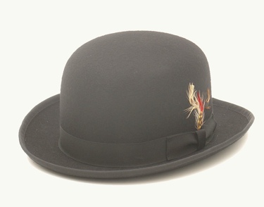 Wool Felt Derby Hat BLACK 