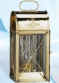 15 Inch Brass Box Lantern Electric or Oil Nautical Candle Holder