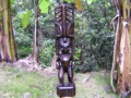 WALNUT TIKI AKUA 39 BISHOP MUSEUM OUTDOOR GARDEN decor