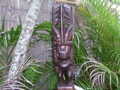 BISHOP MUSEUM AKUA KAI 15 STAINED ACACIA TIKI decor