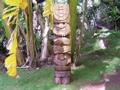 TIKI TOTEM 51 INCHES OCEAN STRENGTH TIKI NATURAL ACACIA