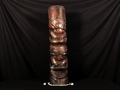 PREMIUM TIKI TOTEM 39 LOVE PROSPERITY STAINED ACACIA 