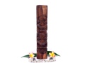 HAWAIIAN TIKI TOTEM 20 LOVE PROSPERITY STAINED ACACIA
