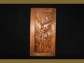 HELICONIA FLORAL WOODEN RELIEF 40 ISLAND decor