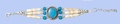Genuine Bone Bracelet - Turquoise