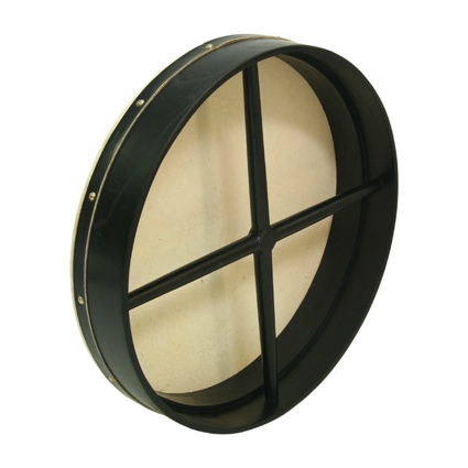 Roosebeck Bodhran 18 Inchx3.5 Inch Fixed Black Cross