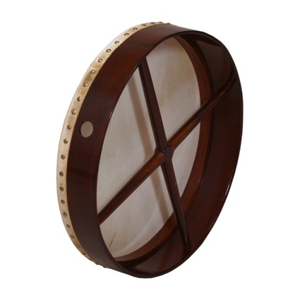 Roosebeck Bodhran 18 Inchx3.5 Inch Fixed Rosewd Cross