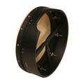 Roosebeck Bodhran 16 Inchx5 Inch Plywood Black T-Bar