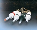 6 Inch Wooden set of 6 Nautical Buoy