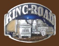 King Of The Road Trucker Belt Buckle 3-1/4 x 2-1/2