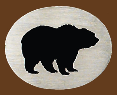 Bear Silhouette Belt Buckle 3-1/8 x 2-1/2