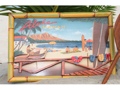 Vintage Sign Aloha Hawaii Diamond Head 24 X 16 Hawaiian Surf Decor