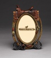 Picture Frame Saddle Rope & Horseshoes 9 X 6 (4 x 6 photo)