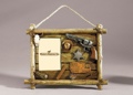 Jesse James Picture Frame with rope hanger 13 x 10-1/2 (4 x 6 photo)