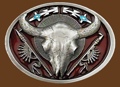 Buffalo Skull Belt Buckle 3-1/4 x 2-3/4