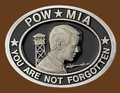POW-MIA Belt Buckle 3 x 2-1/4