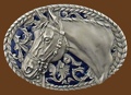 Horsehead Belt buckle 3-1/2 x 2-3/8