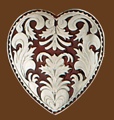 Red Heart Belt Buckle 2-1/4 x 2-1/2