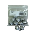 Mid-East Clam Bell Nickeled Embossed 10 Count