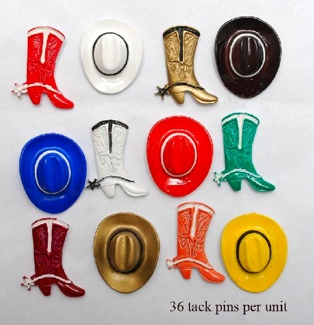 Enameled Hat/Tie Tacks 36 per Display