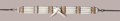 Genuine Bone Choker Necklace or Hatband- White